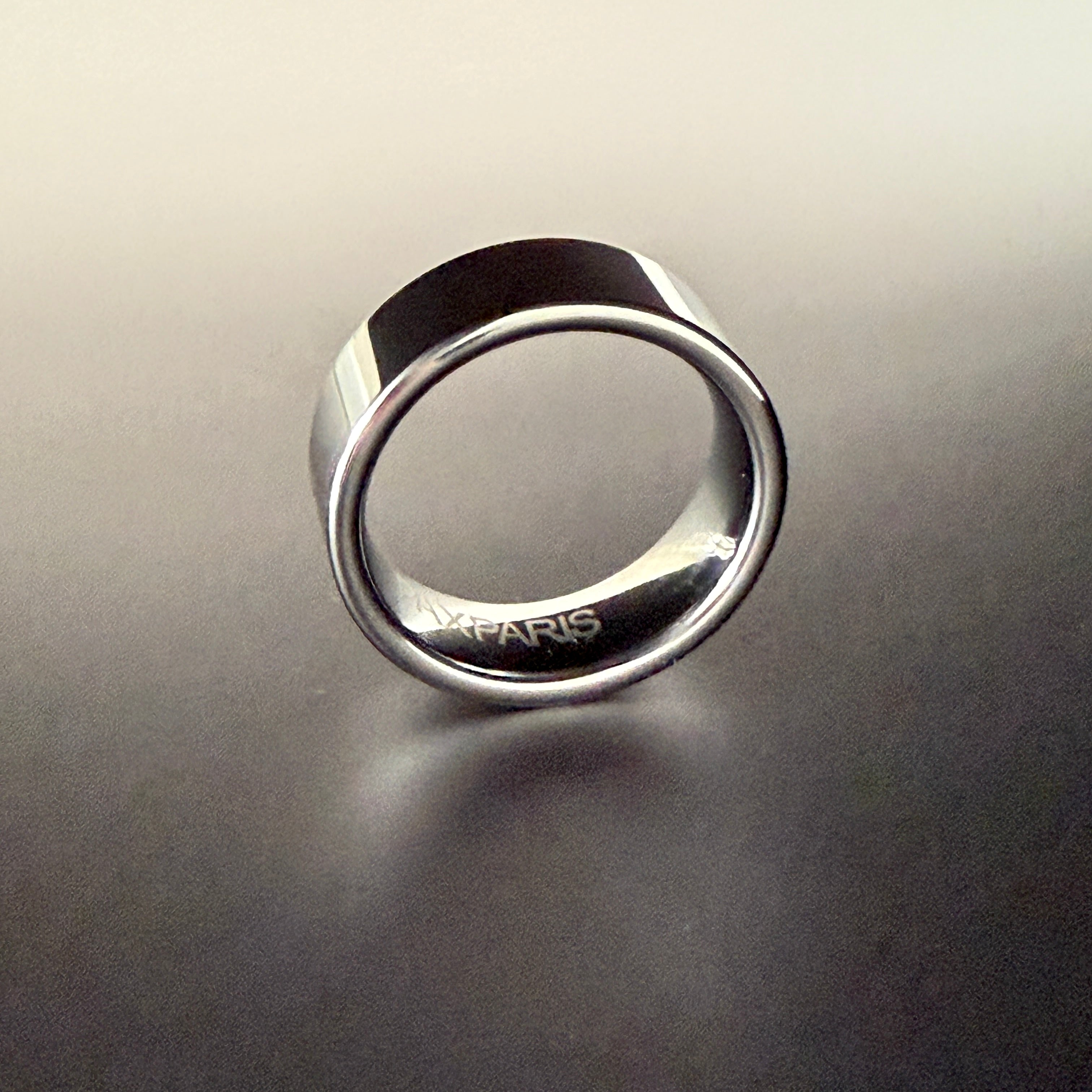 Men's Tungsten Ring - Bold Polished Silver, 8mm