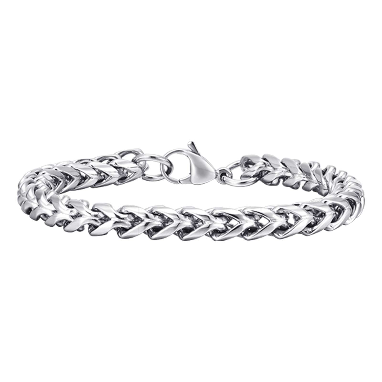 Box Foxtail Chain Link Bracelet, 6mm – Stainless Steel Jewelry – Chain Supplyy