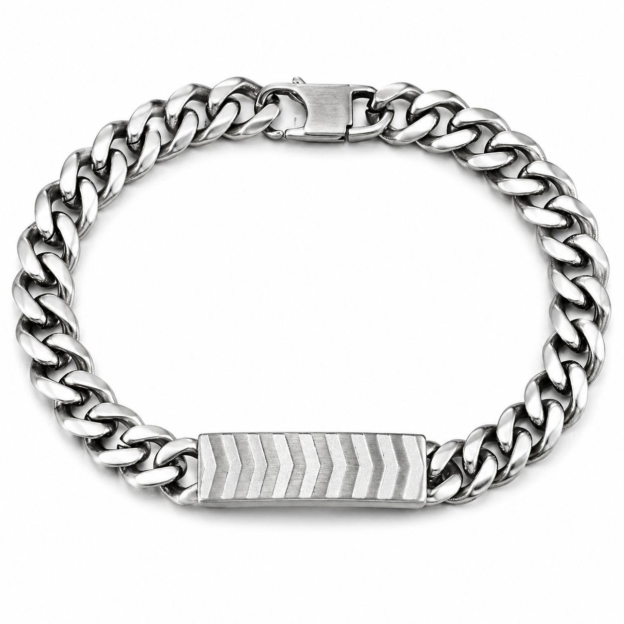 Chevron ID Curb Bracelet