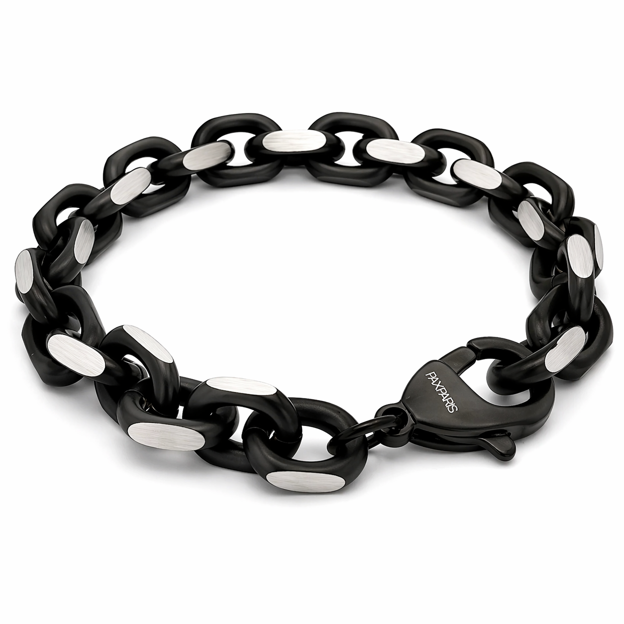 Black Chrome Link Bracelet